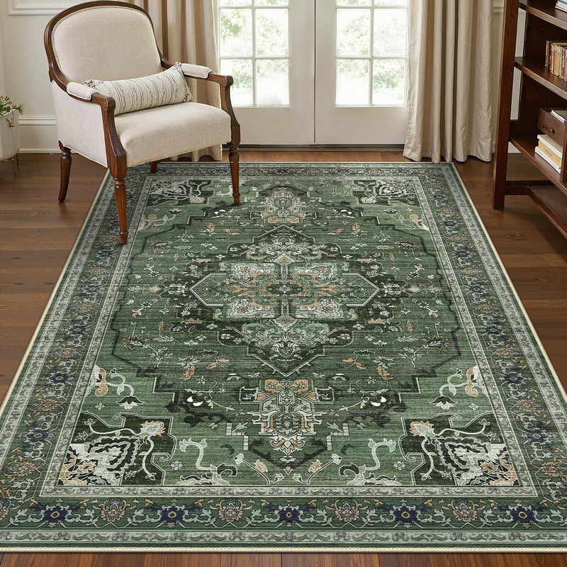 Rugs Living Room Washable Short Pilenon Slip