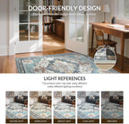Rugs Living Room Washable Short Pilenon Slip