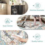 Rugs Living Room Washable Short Pilenon Slip
