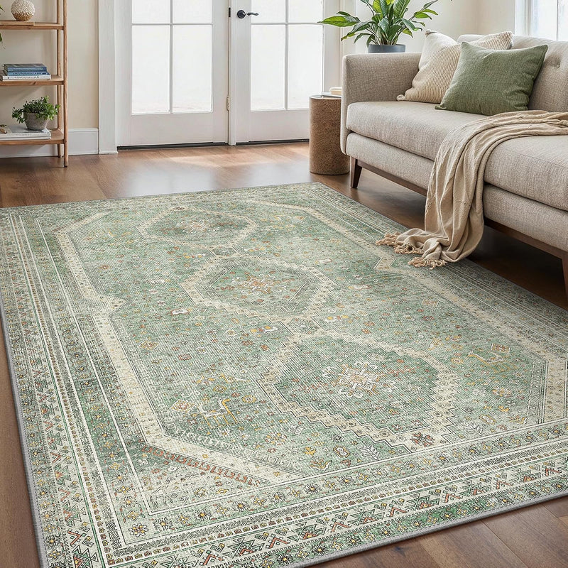 Rugs Living Room Washable Short Pilenon Slip