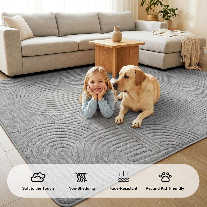 Rugs Living Room Washable Soft Touch
