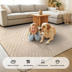 Rugs Living Room Washable Soft Touch