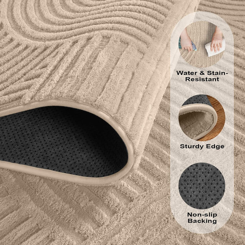 Rugs Living Room Washable Soft Touch