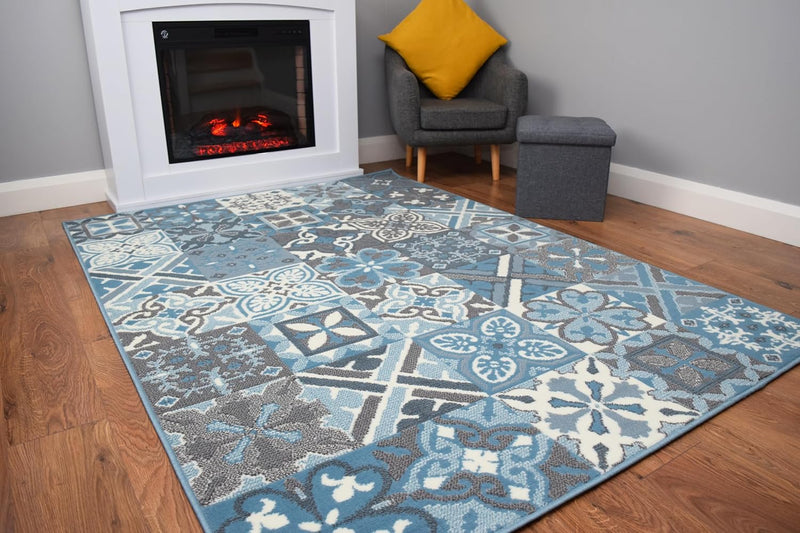 Luna Collection Living Room Rug and Hallway Runner