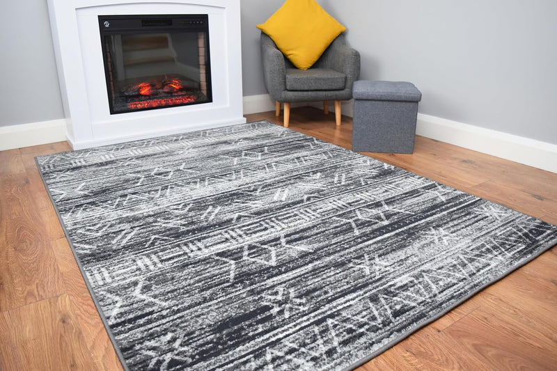 Luna Collection Living Room Rug and Hallway Runner