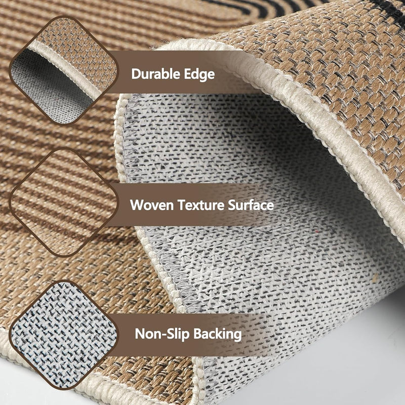 Runner Rug for Entryway Non-Slip Hallway Carpet