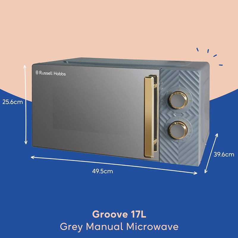 17 Litre 700W Solo Manual Microwave with Groove