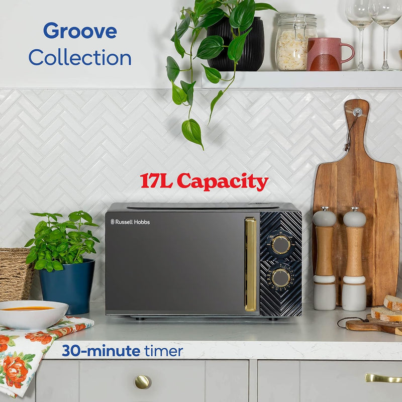 17 Litre 700W Solo Manual Microwave with Groove