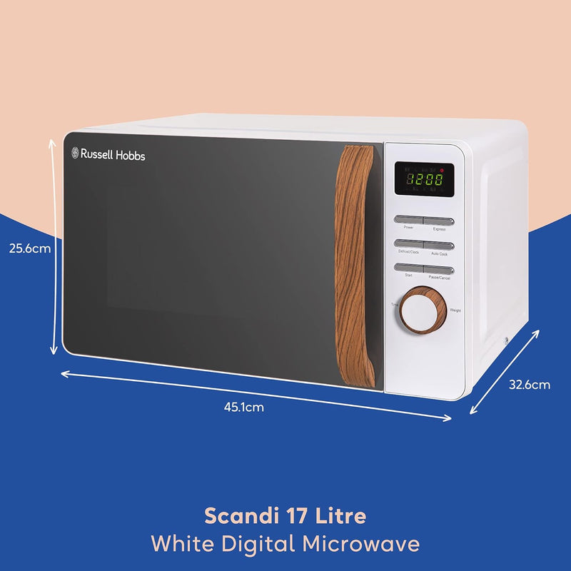 17L 700W Scandi Compact Manual Microwave