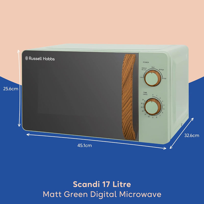17L 700W Scandi Compact Manual Microwave