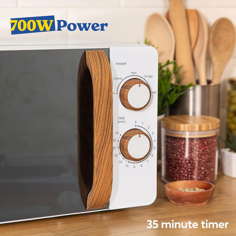 17L 700W Scandi Compact Manual Microwave