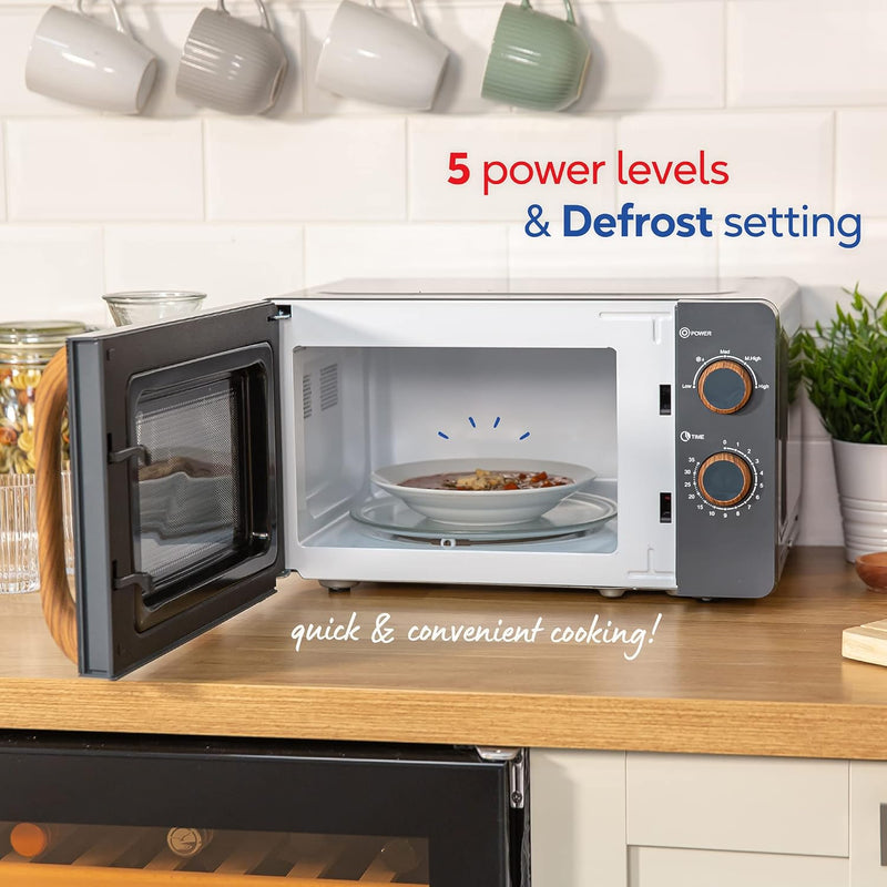 17L 700W Scandi Compact Manual Microwave