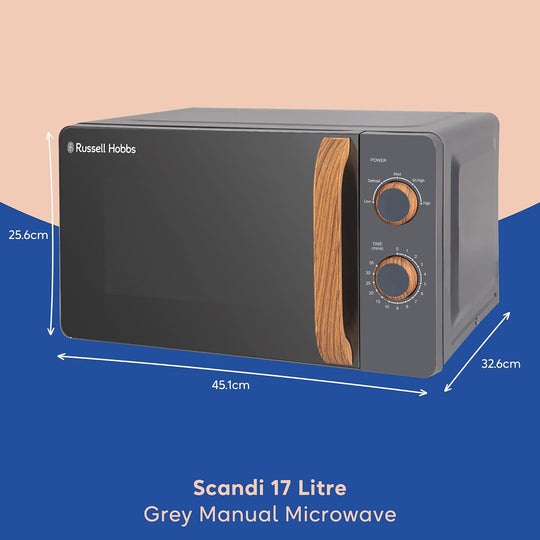 17L 700W Scandi Compact Manual Microwave