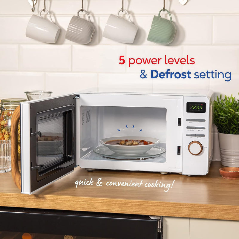 17L 700W Scandi Compact Manual Microwave