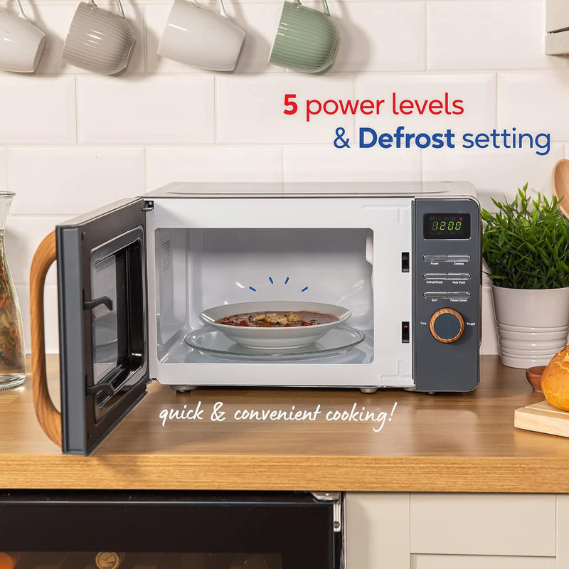 17L 700W Scandi Compact Manual Microwave