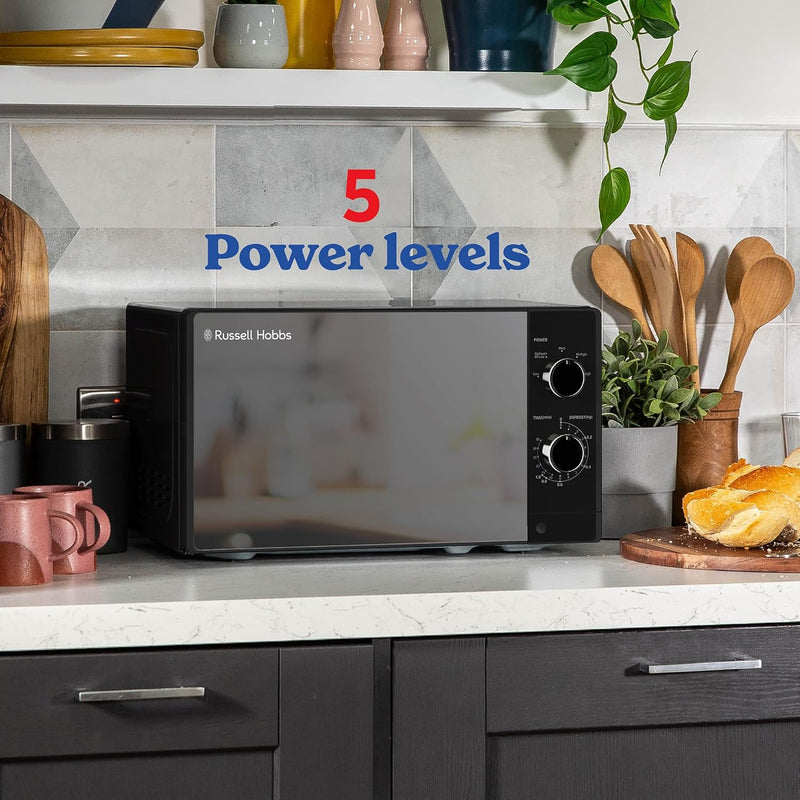 20 Litre 800W Solo Manual Microwave 5 Power