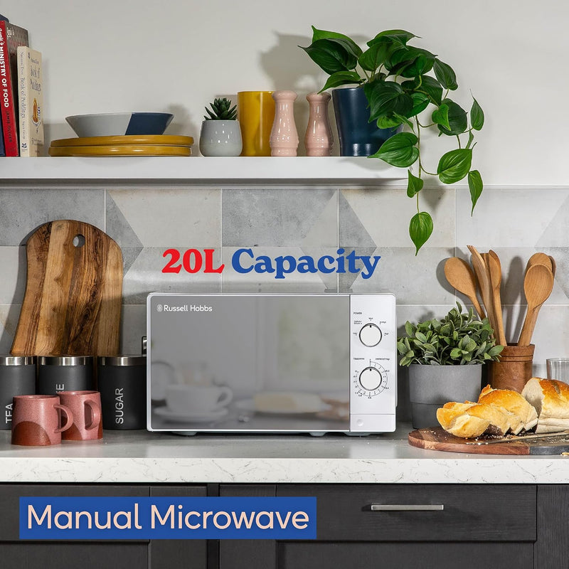 20 Litre 800W Solo Manual Microwave 5 Power