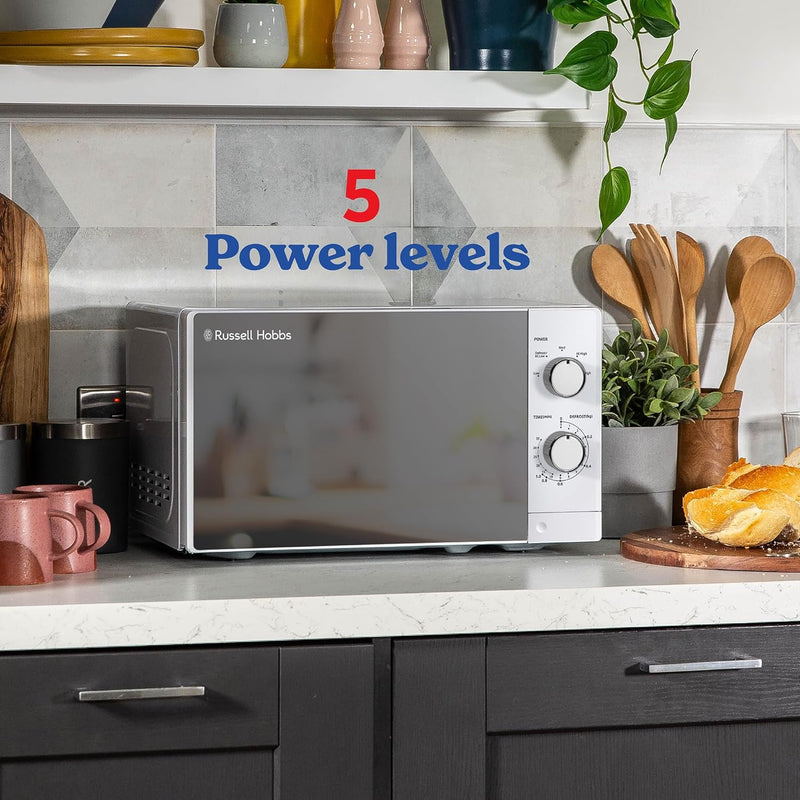 20 Litre 800W Solo Manual Microwave 5 Power