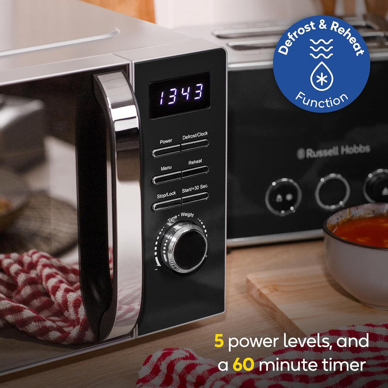 Digital Microwave 20 Litre 800W Solo with 5