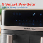 Dual Air Fryer 9L Rapid Airfryer Basket Zone