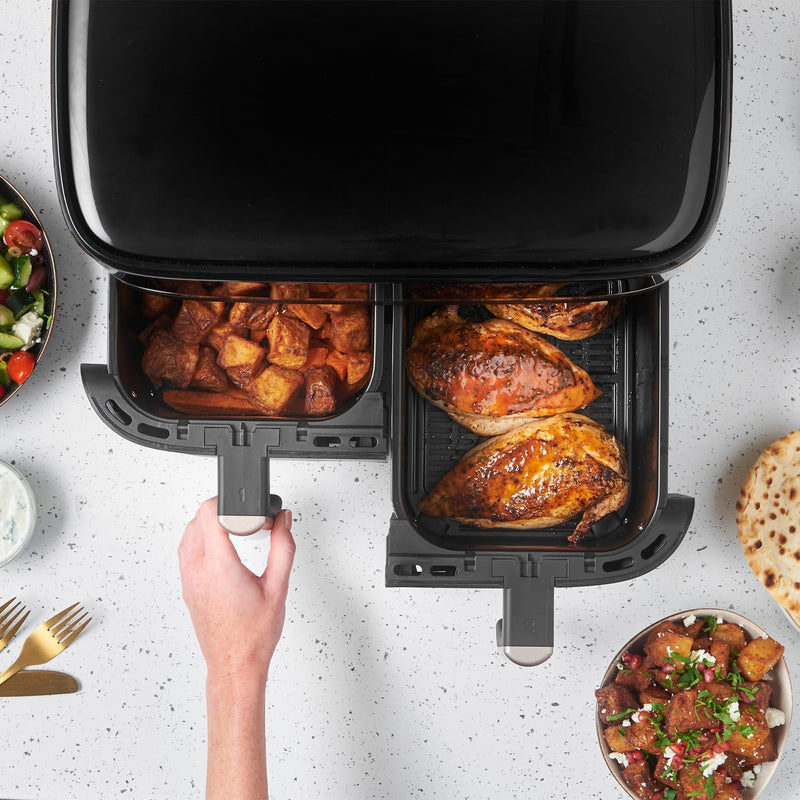Dual Air Fryer 9L Rapid Airfryer Basket Zone