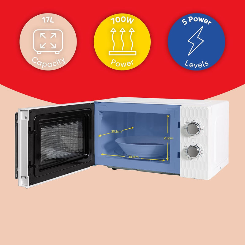 17 Litre 700W Solo Manual Microwave with 5