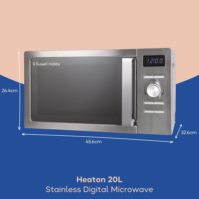 Stainless Steel Microwave 20 Litre 800W Solo Manual