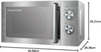 Stainless Steel Microwave 20 Litre 800W Solo Manual