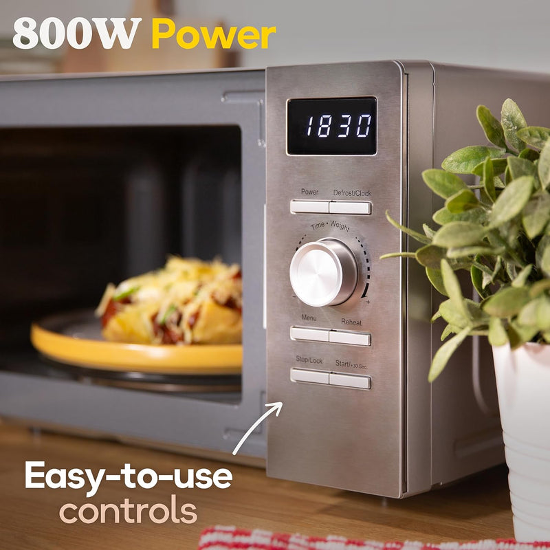 Stainless Steel Microwave 20 Litre 800W Solo Manual