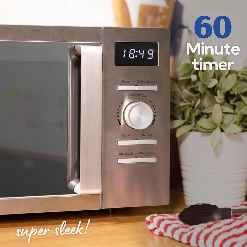 Stainless Steel Microwave 20 Litre 800W Solo Manual