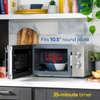 Stainless Steel Microwave 20 Litre 800W Solo Manual