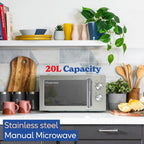 Stainless Steel Microwave 20 Litre 800W Solo Manual