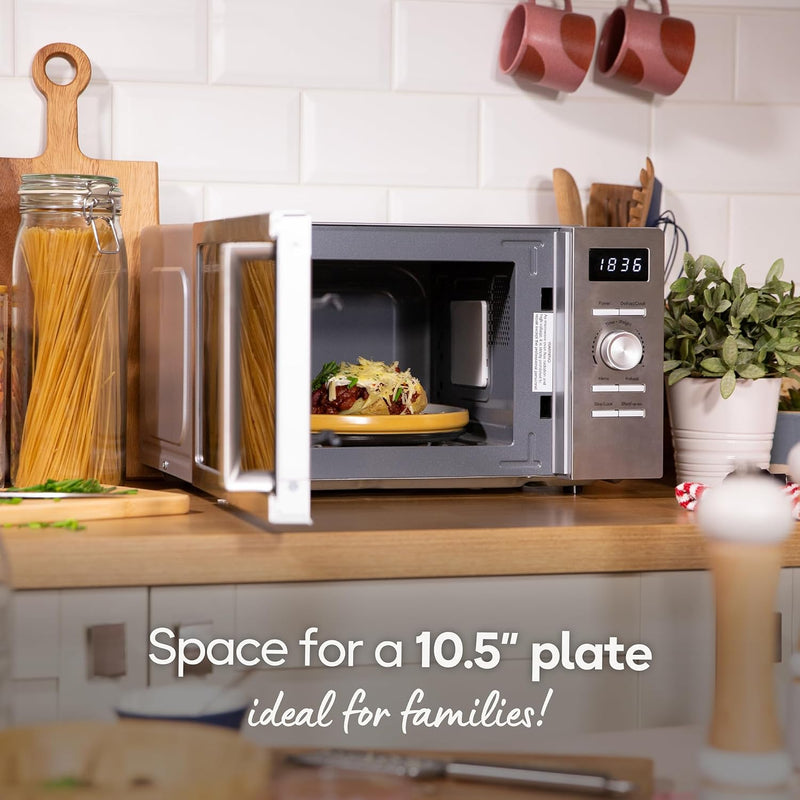 Stainless Steel Microwave 20 Litre 800W Solo Manual