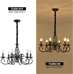 Rustic Chandeliers French Country Vintage Chandelier Metal