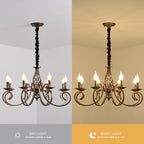 Rustic Chandeliers French Country Vintage Chandelier Metal
