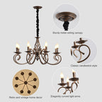 Rustic Chandeliers French Country Vintage Chandelier Metal