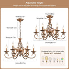 Rustic Chandeliers French Country Vintage Chandelier Metal