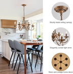 Rustic Chandeliers French Country Vintage Chandelier Metal