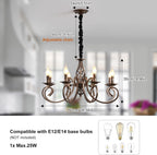 Rustic Chandeliers French Country Vintage Chandelier Metal
