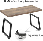 Rustic Coffee Table 60dx120wx46.5h Cm Industrial Wooden