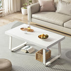 Rustic Coffee Table 60dx120wx46.5h Cm Industrial Wooden