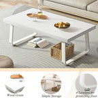 Rustic Coffee Table 60dx120wx46.5h Cm Industrial Wooden