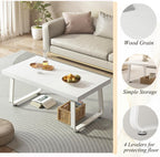 Rustic Coffee Table 60dx120wx46.5h Cm Industrial Wooden
