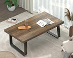Rustic Coffee Table 60dx120wx46.5h Cm Industrial Wooden