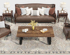 Rustic Coffee Table 60dx120wx46.5h Cm Industrial Wooden