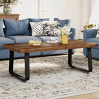 Rustic Coffee Table 60dx120wx46.5h Cm Industrial Wooden