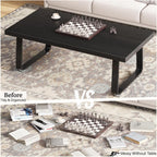 Rustic Coffee Table 60dx120wx46.5h Cm Industrial Wooden