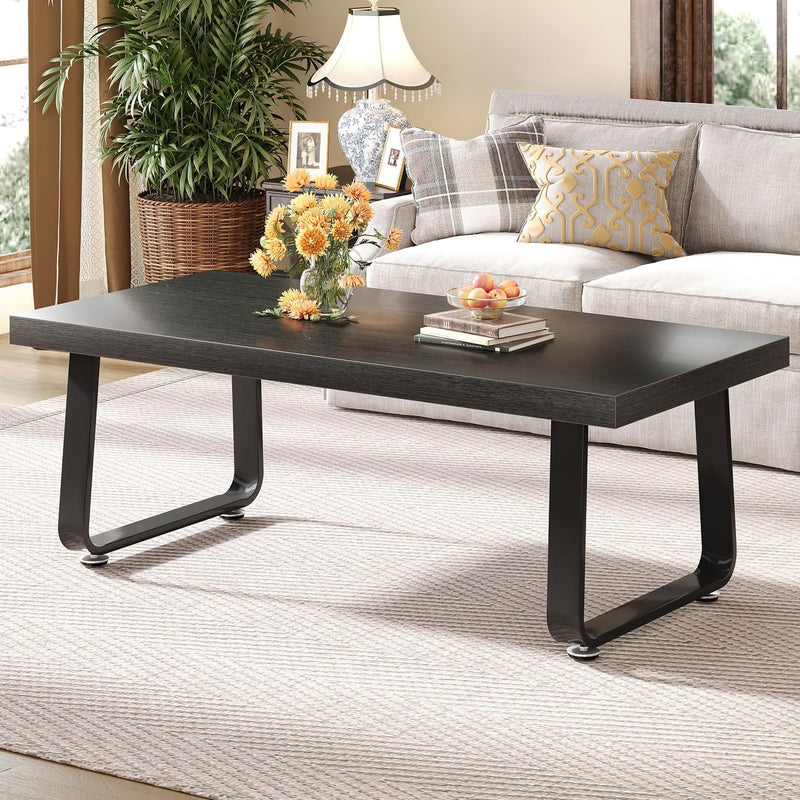 Rustic Coffee Table 60dx120wx46.5h Cm Industrial Wooden