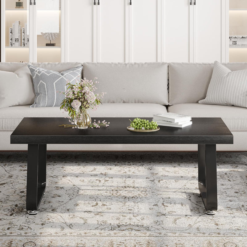 Rustic Coffee Table 60dx120wx46.5h Cm Industrial Wooden