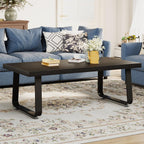Rustic Coffee Table 60dx120wx46.5h Cm Industrial Wooden